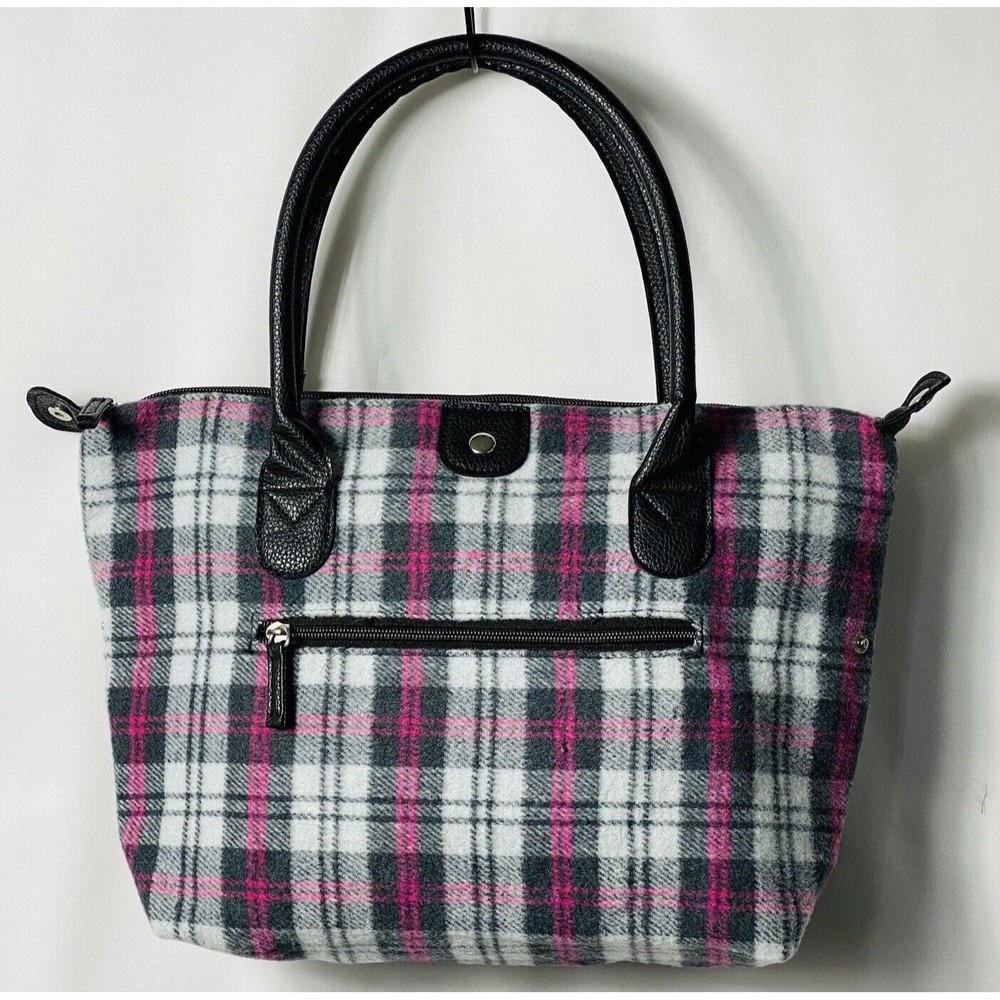 Flannel Plaid Set of 2 Tote Bags New (22”x15”x6”/15”x10”x4”) - Picture 7 of 11